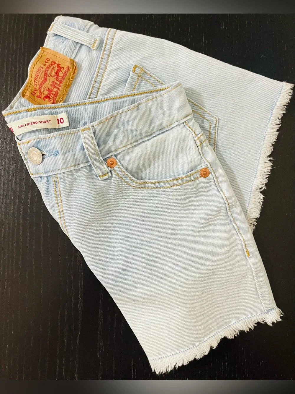 Levi's Blue Denim Cutoff Shorts